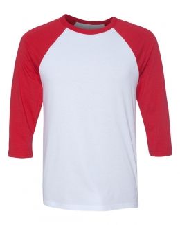 BELLA + CANVAS-Unisex Three-Quarter Sleeve Baseball Tee-3200